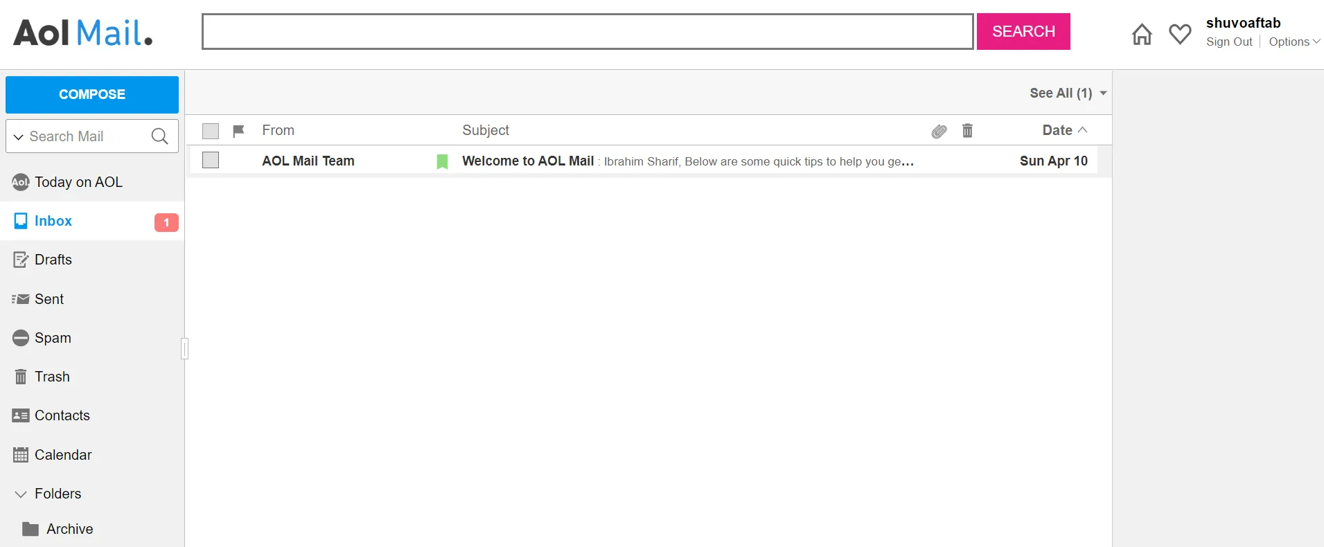 AOL Dashboard