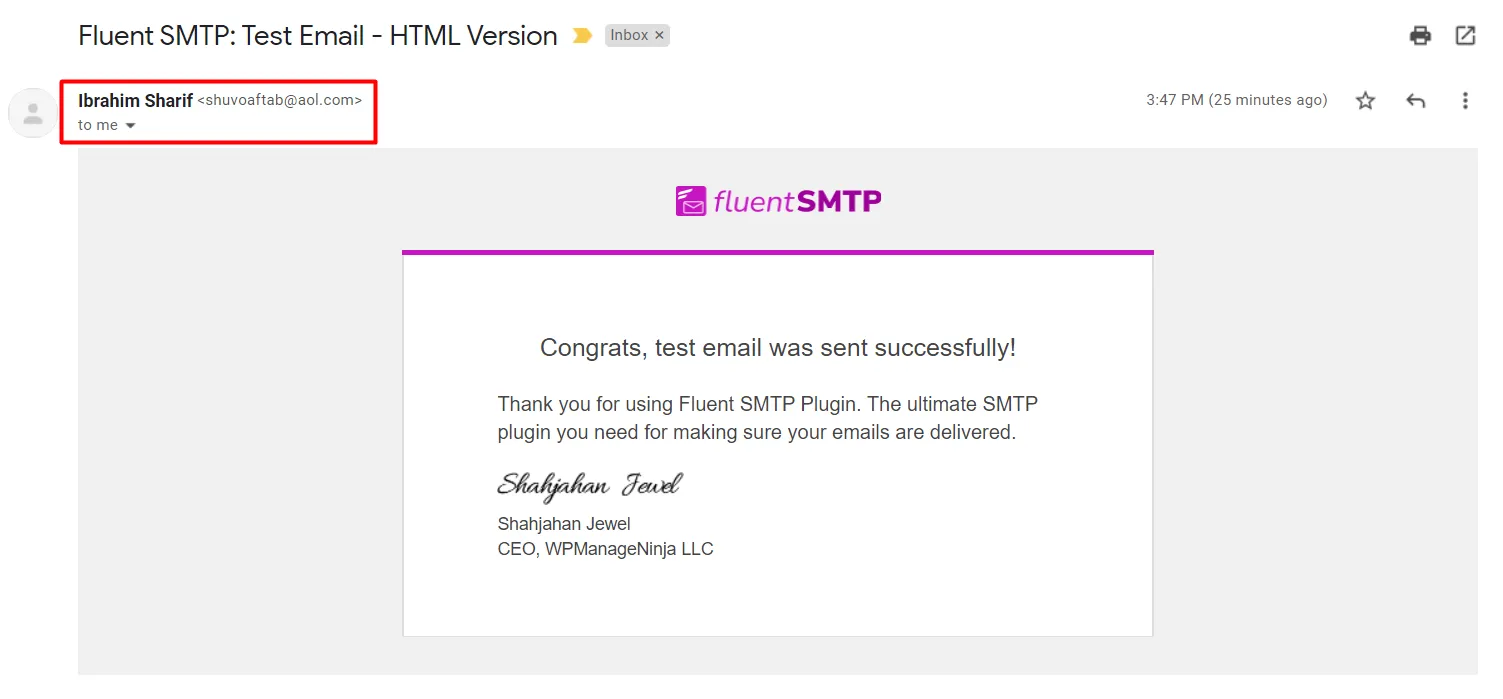 Received Email