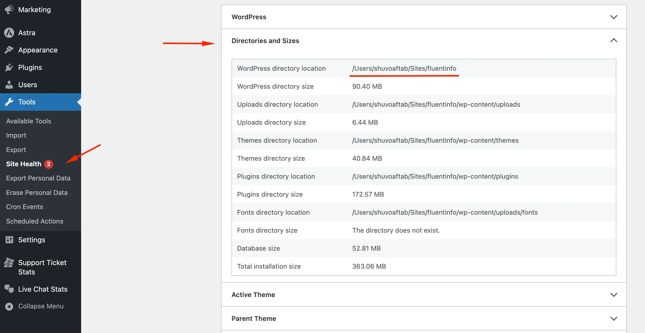 Get WordPress Directory Path