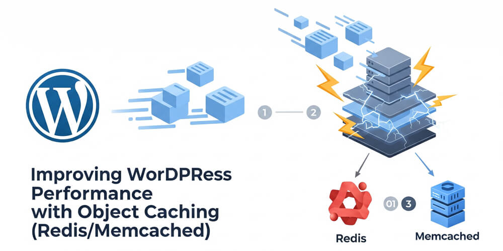 Featured image for Improving WordPress Performance with Object Caching (Redis/Memcached)