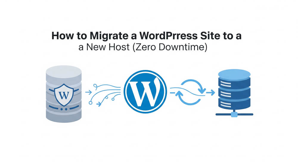 Featured image for How to Migrate a WordPress Site to a New Host (Zero Downtime)