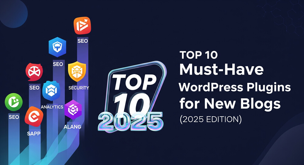 Featured image for Top 10 Must-Have WordPress Plugins for New Blogs (2025 Edition)