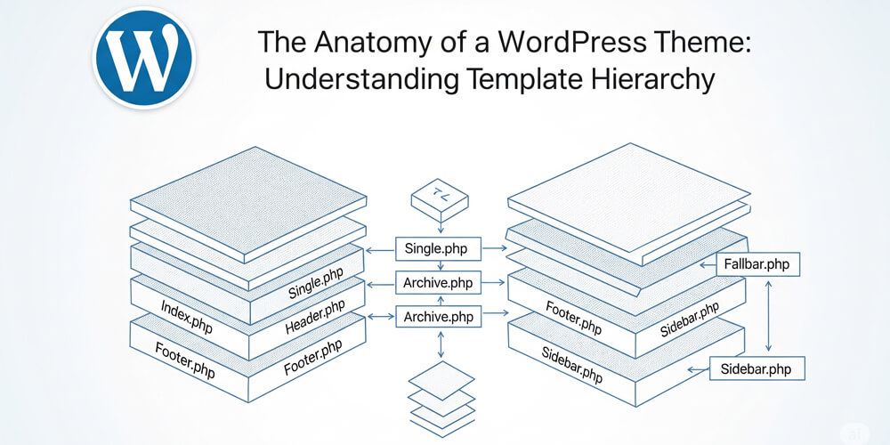 Featured image for The Anatomy of a WordPress Theme: Understanding Template Hierarchy